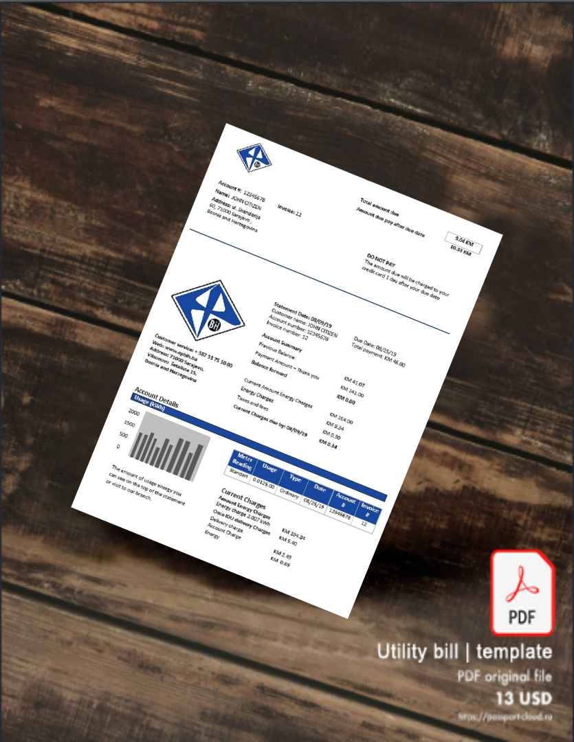 Utility bill | Albanian Power | Albania